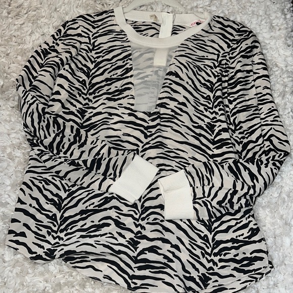 REBECCA Taylor animal print 100% silk - Picture 1 of 5